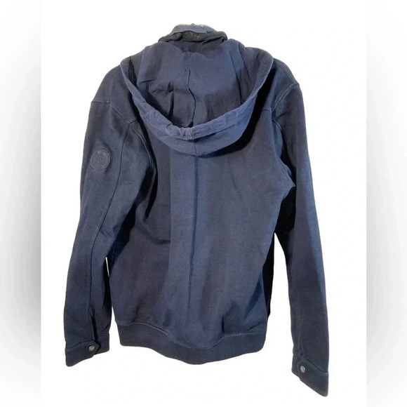 Roots Blue Jacket With Hood Size  Medium - Picture 2 of 7